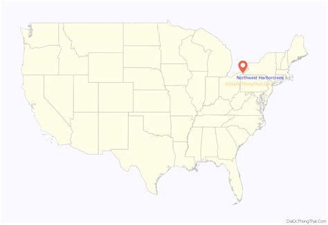 Map of Northwest Harborcreek CDP - Thong Thai Real