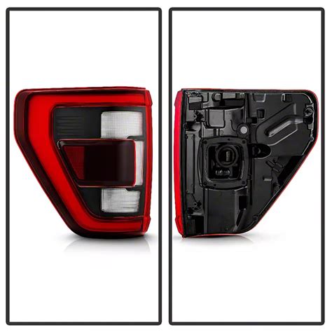 F 150 Black Appearance Package Oe Style Led Tail Light Chrome Housing Redclear Lens Driver