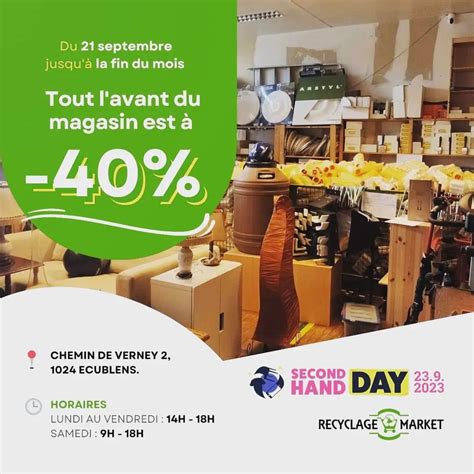 Secondhand Day Donnez Une Deuxi Me Vie Aux Objets Recyclage Market