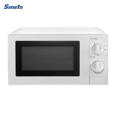 Smeta 20L Black/White Small Microwave Oven with Digital Control