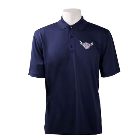 Civil Air Patrol Male Alumni Polo Shirt Blue Polo Shirt Vanguard Industries