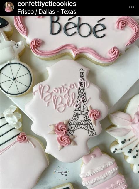 Pin By Karina Reboredo On COOKIES PARIS In 2024 Paris Baby Shower