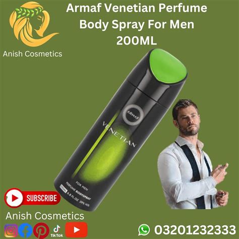 Armaf Venetian Perfume Body Spray for Men 200ML - Anish Cosmetics