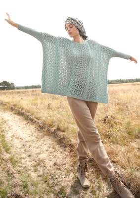 Strickanleitung Weiter Lochmuster Pulli Rebecca