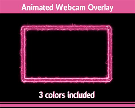 Animated Neon Webcam Overlay For Streaming Etsy Australia