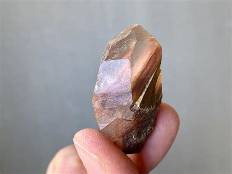 Red Amphibole Quartz With Wispy Yellow Amphibole Third Eye Chakra