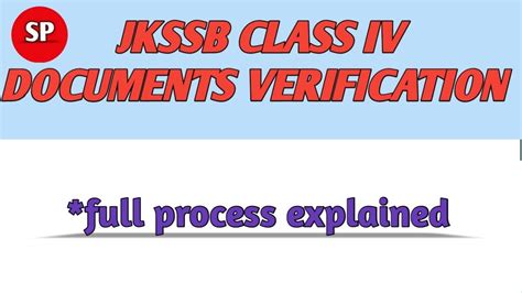 Jkssb Class Iv Documents Verification Process Jk Student Point Youtube