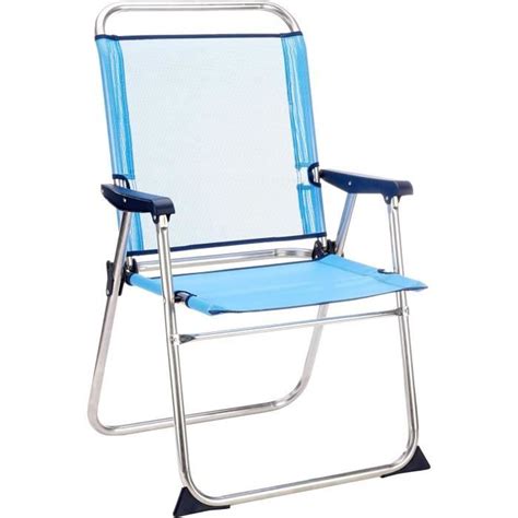 Chaise De Plage Pliante Marinera Dossier Haut Bleu X X Cm A