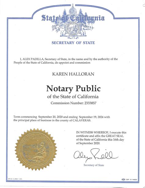 Karen Halloran Notary By Karen Calaveras County