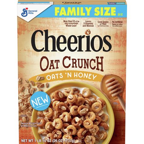 Cheerios Oats N Honey Oat Crunch Cereal 26 Oz