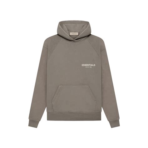 Fear Of God Essentials Hoodie Desert Taupe Ss22 New Stock