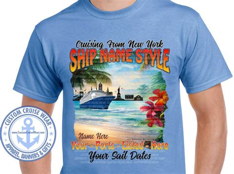 New York Skyline Watercolor - Custom Cruise Wear