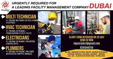 URGENTLY REQUIRED FOR A LEADING FACILITY MANAGEMENT COMPANY DUBAI