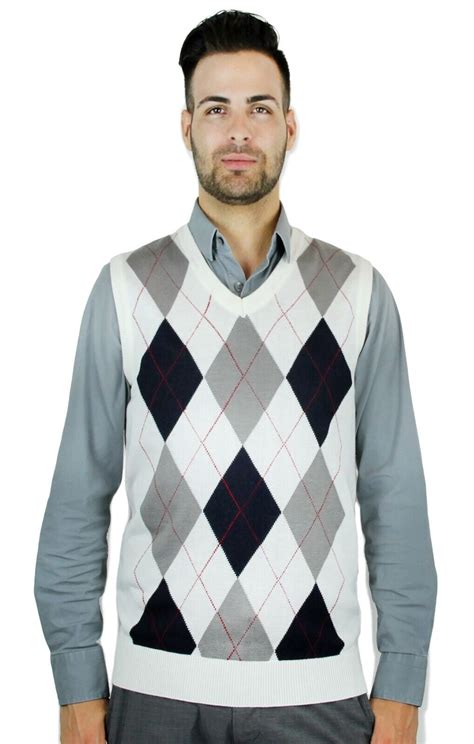 Blue Ocean Mens Argyle Sweater Vest Sv Walmart