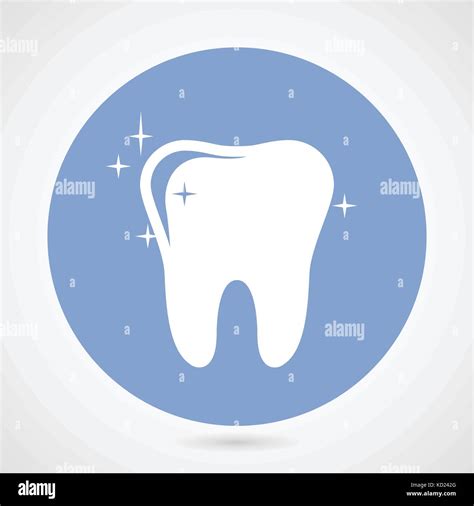 Sparkling Tooth Icon Dentistry Symbol Stock Vector Image Art Alamy