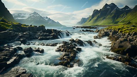 premium photo beautiful landscapes nature background  river