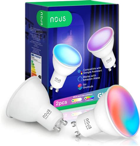 Nous Gu Rgb Led Lampe Wlan Gl Hbirne Alexa Smart Light Bulb App