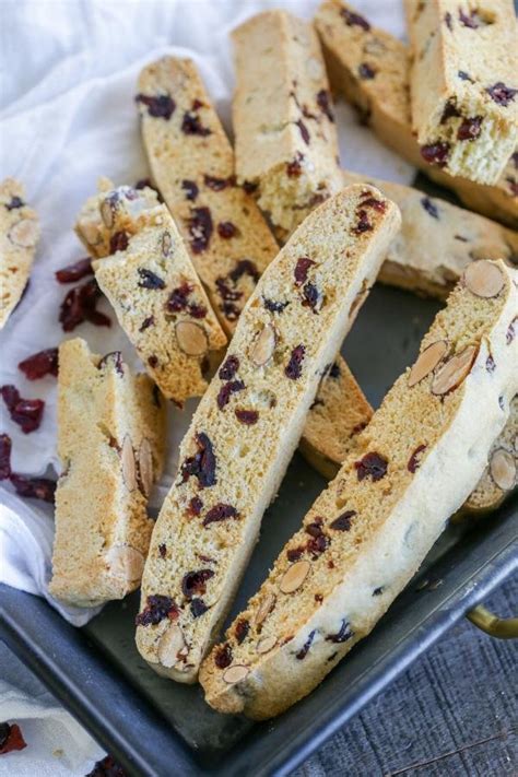 Cranberry Almond Biscotti Recipe Momsdish