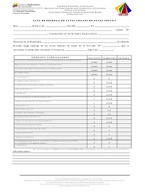 Pdf Acta De Entrega De Notas Finales Ms Pnfi Dokumen Tips