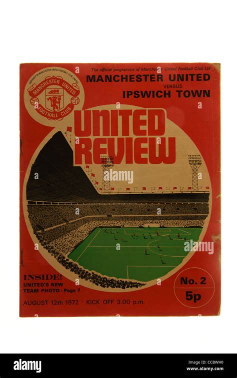 Manchester United Program Stock Photo Alamy