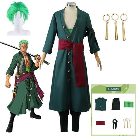 Kostum Zoro Cosplay Anime Roronoa Zoro Kostum Dos A Os Despu S