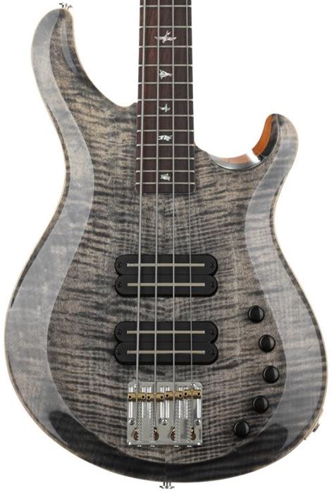 Prs Grainger 4 String Bass Guitar Charcoal With Rosewood Fingerboard Sweetwater