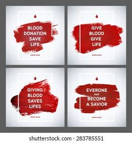 Creative Blood Donor Day Motivation Information стоковая векторная