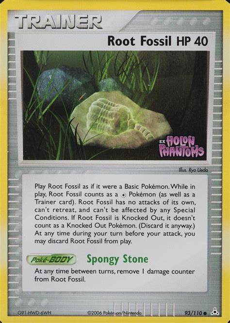 Root Fossil Ex Holon Phantoms Reverse Holo Price Guide