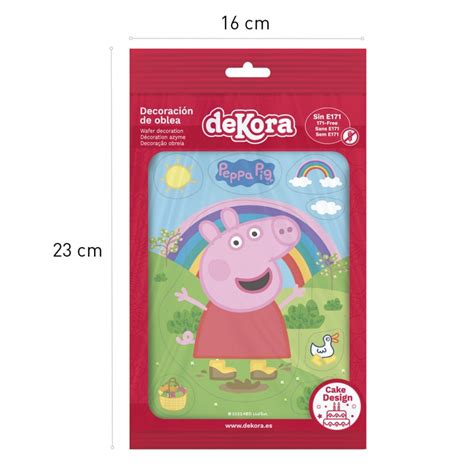 Silueta Oblea Para Tarta Con Dise O Peppa Pig