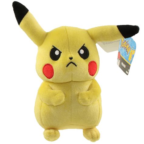 Pokemon Tomy Plush Pikachu Frowning8 Inch Toys