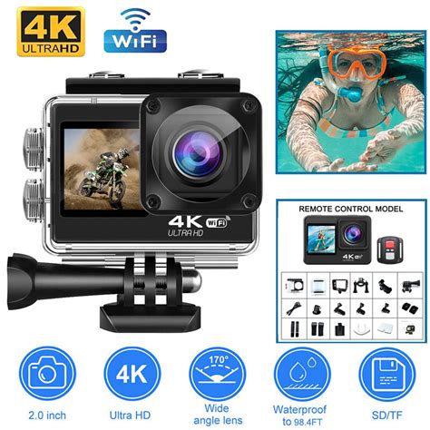 C Mara De Acci N 4K 60FPS 16MP 2 0 LCD T Ctil EIS Pantalla Dual