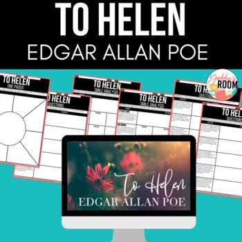 "To Helen" by Edgar Allan Poe Lesson Plan by Yaddy's Room | TPT