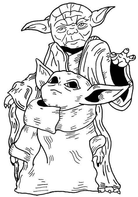 Desenhos Do Baby Yoda Para Colorir Pop Lembrancinhas