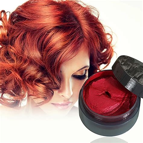 Hair Color Wax 100ml Womens Fashion Hair Tool Hair Modeling Temporary Hair Dye Cream Wax Mud In