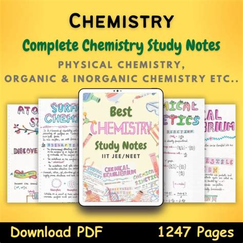 Complete Chemistry Color Handwritten Notes PDF JEE NEET NewtonDesk