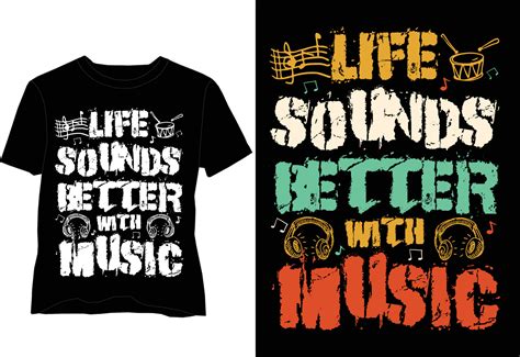 Music Lover T Shirt Design 13707255 Vector Art At Vecteezy