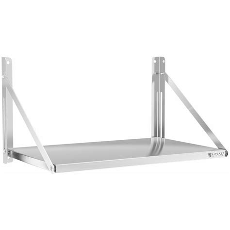 Étagère murale professionnel pliable acier inoxydable 80 x 45 cm 40 kg
