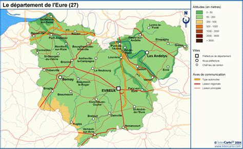 Carte - Département Eure ≡ Voyage - Carte - Plan