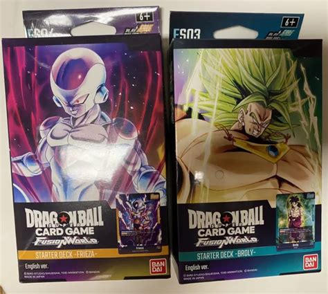 DRAGON BALL SUPER Fusion World Starter Deck FS03 FS04 Akira Toriyama