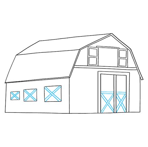 How To Draw A Barn Really Easy Drawing Tutorial