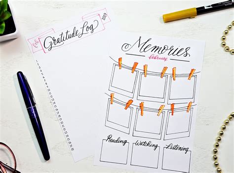 Printable February Bullet Journal Setup Sheena Of The Journal