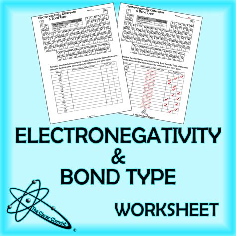 ️Difference In Electronegativity Worksheet Free Download| Goodimg.co