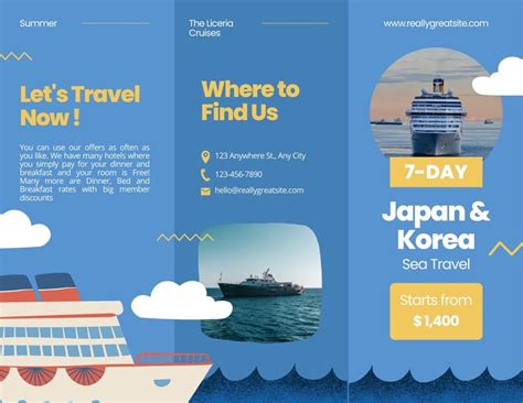 Free, printable, customizable travel brochure templates | Canva