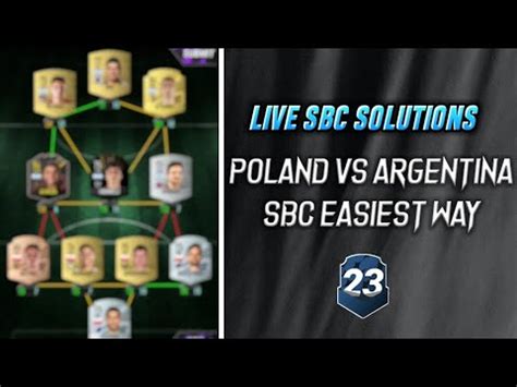 Poland Vs Argentina Sbc Easiest Way Live Sbc Solutions Madfut