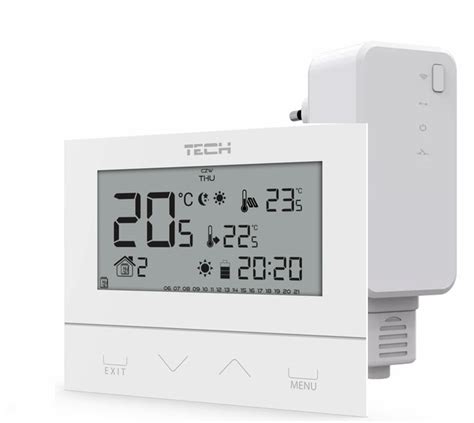 Tech St V Regulator Bezprzewodowy Pokojowy Dwustanowy Szklany