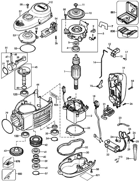 DeWalt D25940K Demolition Hammer Type 1 Parts And Accessories At