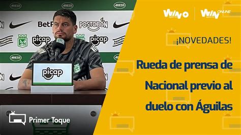 Rueda de prensa de Nacional con Maxi Cantera Jhon Solís y William