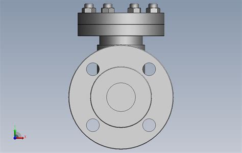 升降式止回阀 16 Dn40 升降式止回阀 Solidworks 2016模型图纸下载 懒石网