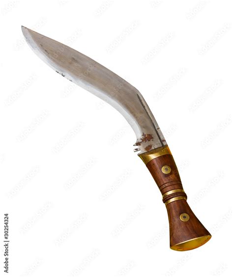 kukri knife - clipping path Stock Photo | Adobe Stock