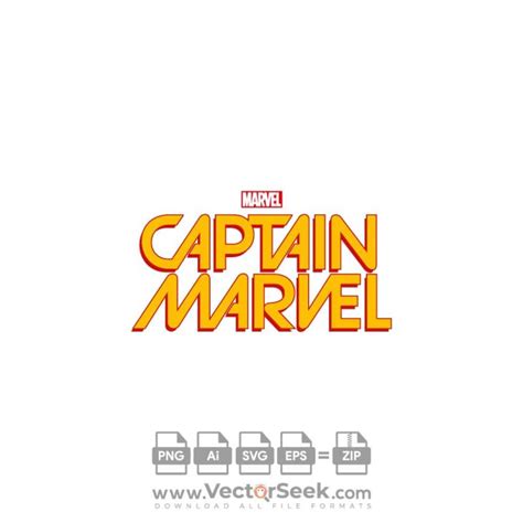 Captain Marvel Comic Book Logo Vector - (.Ai .PNG .SVG .EPS Free Download)